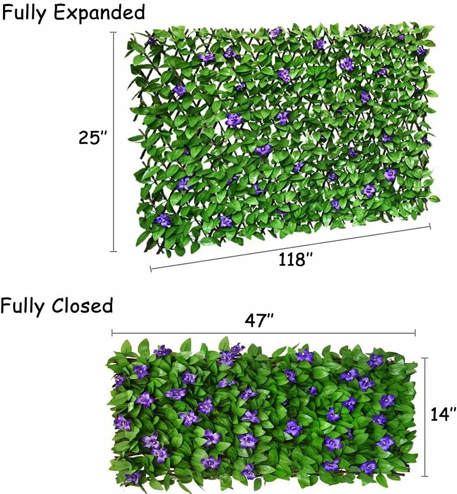sumery expandable fence privacy screen for balcony patio, side view
