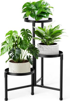 3 tier corner plant stand indoor outdoor, metal, main product view