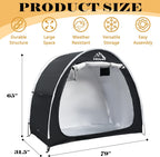 prolee bike storage tent for 2-3 bikes, 6.6, close-up detail