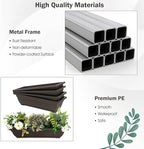 Giantex 2 Pcs 4.1FT Vertical Raised Garden Bed, 4-Tier Elevated Planter Box w/4 Containers & Drainage Holes, Indoor Outdoor Freestanding Planter for Vegetables, Herbs, Flowers, Heavy-Duty Metal Frame