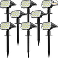 Solar Spot Lights Outdoor, [8 Pack/65 LED] 2-in-1 Solar Landscape Spotlights, 3 Lighting Modes Solar Garden Lights, IP65 Waterproof Flood Lights for Patio Pathway Driveway Yard(Cool White)