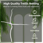 trellis netting, pdgrow heavy duty garden trellis netting shown in use