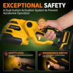ogery 21v cordless hedge trimmer & grass shears showing dimensions