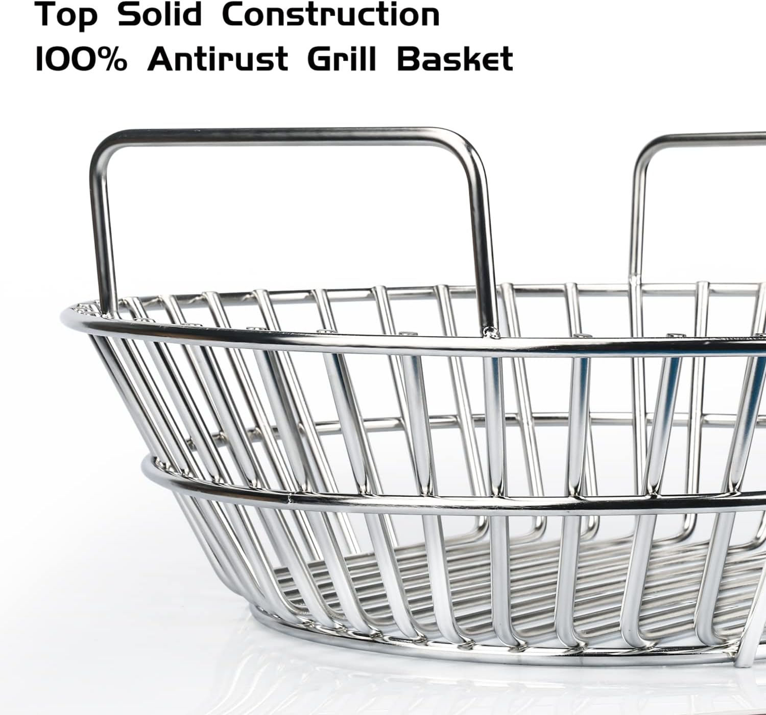 Charcoal Basket, Grill Ash Basket for Big Green Egg Large, 14 Inches Stainless Steel Ash Basket