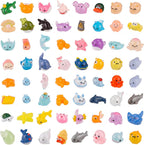 60 Pcs Mini Ocean Resin Animals Figures 60 Styles for Aquarium Decorations | Tiny Sea Animal to Hide Little Animals Figures for Fish Tank Ornaments Fairy Garden Miniature Landscape Dollhouse Accessories