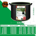 2-Pack 50 Gallon Plant Grow Bags, Thickened Nonwoven Fabric Pots with Handles,Sturdy Garden Planters Aeration Gardening Container to for Plants, Vegetables, and Flowers