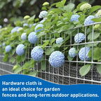 Hardware Cloth,Chicken Wire Fence,1/2 inch 15.7in x 6ft Galvanized Welded Cage Wire for Bird Wire Gopher Wire Rabbit Wire Snake Fence Poultry Netting Cage Screen