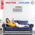 olmo 8,000 btu 115v through-the-wall air conditioner with, close-up detail