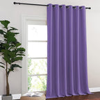 NICETOWN Blackout Curtains & Drapes - Privacy Thermal Efficiency Backdrop Curtains for Bedroom Room Divider Living Room Patio Sliding Glass Door, Wide 80 x Long 144 inch, Lilac Purple, 1 Panel