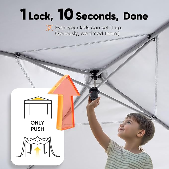Quictent Privacy 10x10 Pop up Canopy Tent with Sidewalls and Roll-up Ventilated Windows, One Person Easy Setup, Outdoor Commercial Gazebo Shelter Enclosed Waterproof, Bonus 4 Sandbags