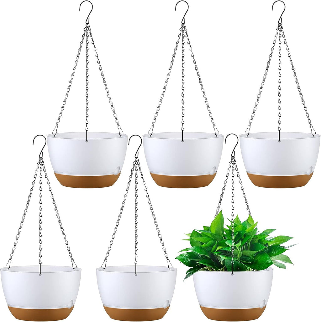 remerry 6 pcs 10 inch hanging planter hanging, main product view