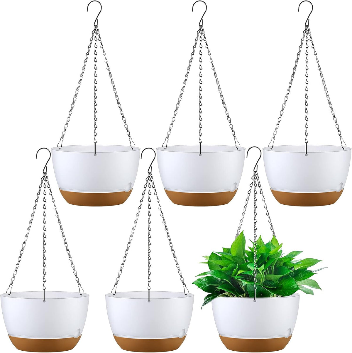 remerry 6 pcs 10 inch hanging planter hanging, main product view