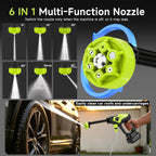 cordless portable washer battery operated, 800 psi portable shown in use