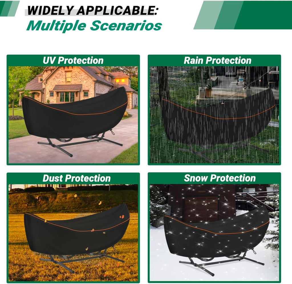 Patio Hammock Cover Waterproof Outdoor Hammock Stand Cover Fit11-12ft Stand