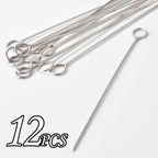 6Inch Turkey Pins,Alele Poultry Lacers Stainless Steel Skewers for Trussing Turkey and Poultry (12p)