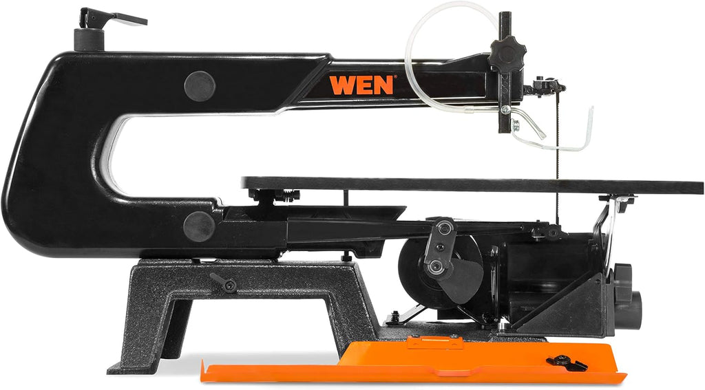 wen 3922 16-inch variable speed scroll saw with, close-up detail
