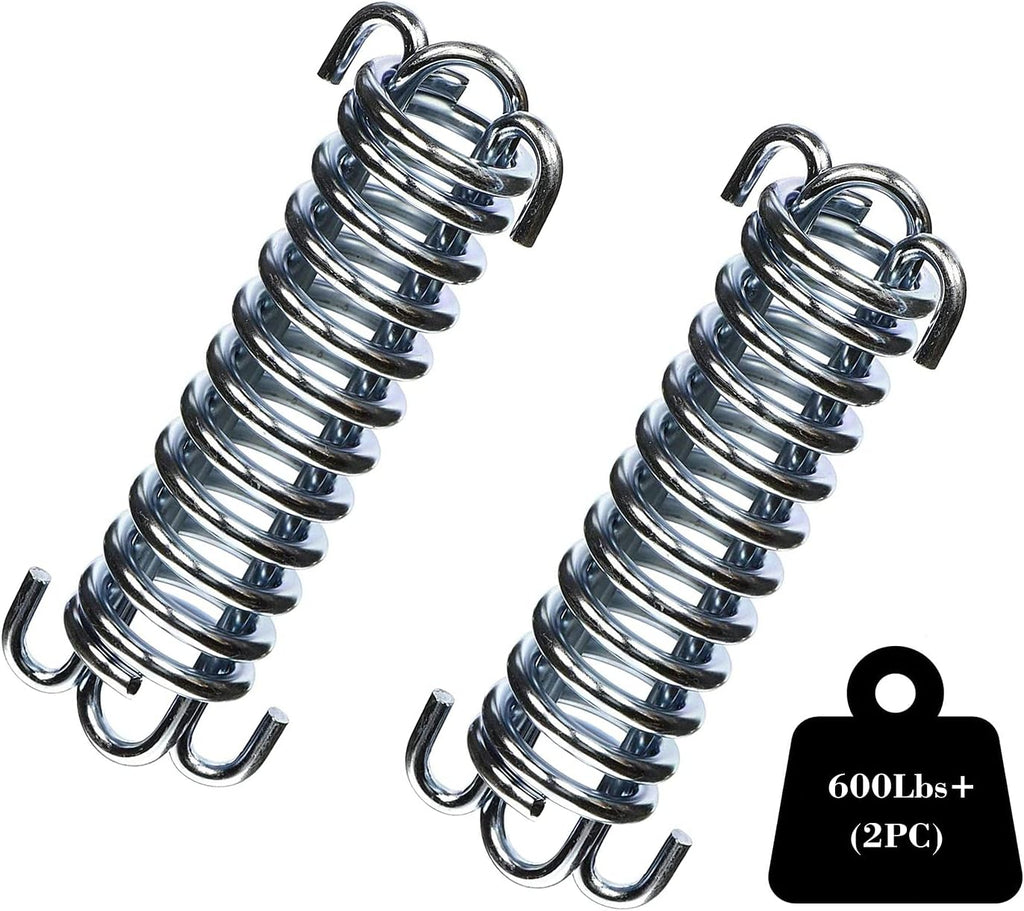 2Pcs Premium Porch Swing Spring with Weight Capacity of 300 Lb,Heavy-Duty,Stainless Steel Spring for Hammock Chair,Punching Bag and More