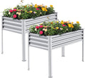 land guard 2 pack galvanized raised garden bed, main product view