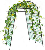 agtek 87" h×65" w metal garden arch trellis, main product view