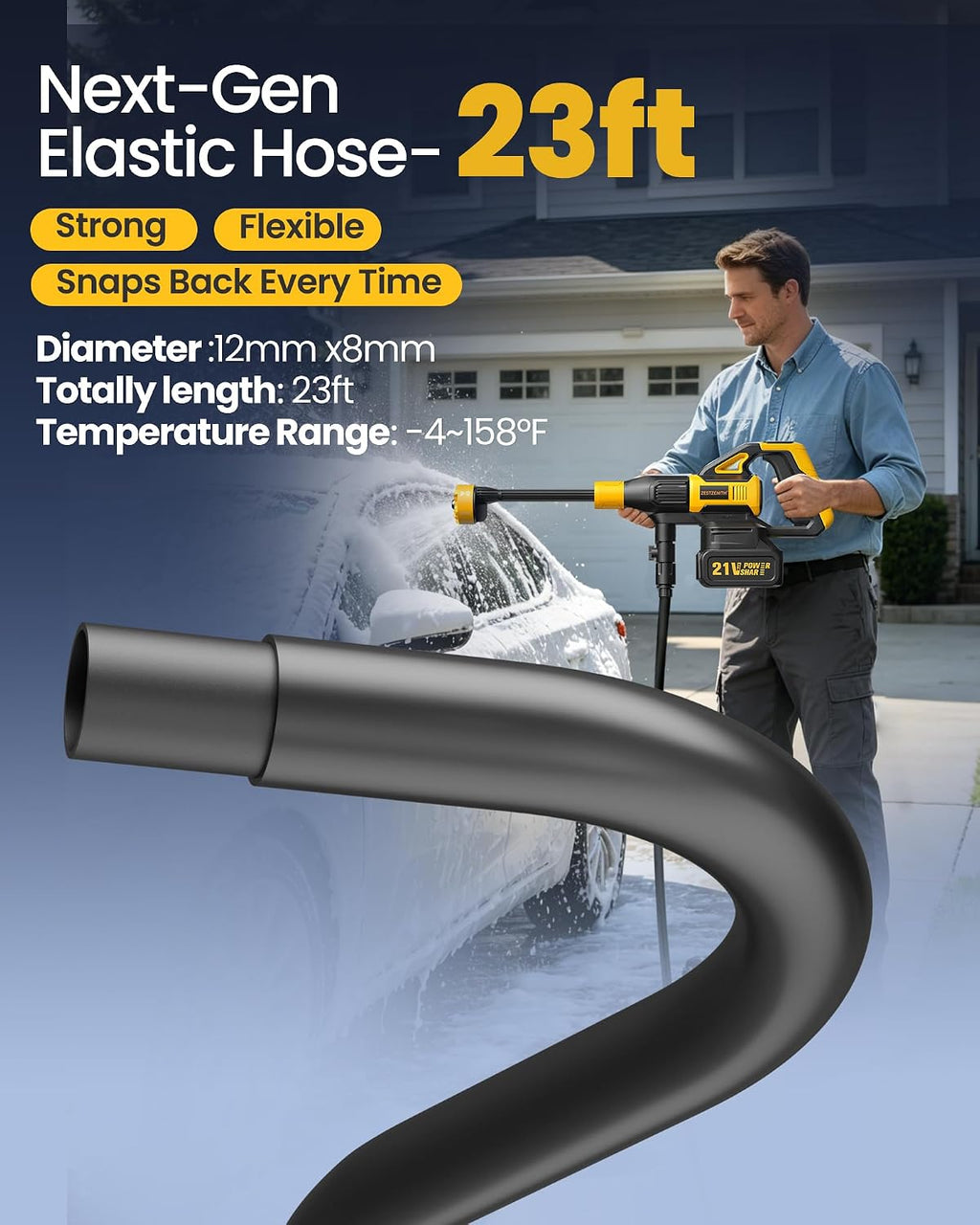 cordless power washer battery powered, portable cordless pressure, package contents