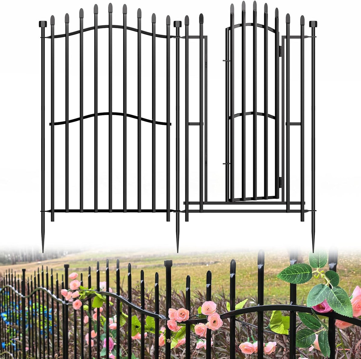 no dig garden fence 40" h x 22.5'l, main product view