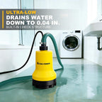 Cordless Submersible Water Pump for DeWALT 20V MAX (Bare Tool) | 17 GPM High Flow Sump Motor; Rapid Drainage Suited To Flooded Pool, Hot Tub, Spa, Basement And Garden Utility Operations