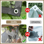 clear tarp 8x20 ft with grommets thickened 14 showing dimensions