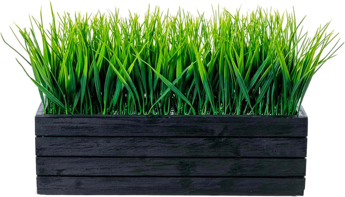 mygift 14 inch artificial green grass plant in, package contents