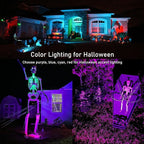 TOVEENEN Color LED Outdoor Landscape Spotlight - 120V 12W Waterproof Spot Lights for Christmas Halloween Yard House, 2 Pack