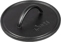 Lodge Pre-Seasoned Cast Iron Round Griddle Press, 8 Inches | Cast Iron Griddle Press for a Restaurant-Quality Sear, Unparalleled Heat Retention for Stove or Grill