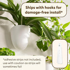 PlantPod Classic - Self-Watering Wall Planters (6, White) - Easy to Water and Install - Lightweight - Design Your Own Vertical Garden - Wall Planters for Indoor Plants
