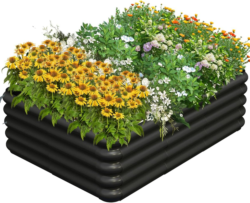 4.3x3x1ft raised garden bed kit for outdoors, rustproof, main product view