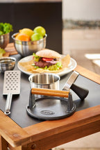 Rösle Burgerpresse PRO, Stainless Steel Burger Press, 11 cm Patty Maker, Dishwasher Safe, 12 x 12 x 9 cm