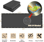 UPGRADE Privacy Fence Screen 4'x3' Dark Grey Outdoor 90% Visibility Blockage 170 GSM Mesh Shade Cover Panels for Backyard,Balcony,Home Decoration with Zip Ties,Customized Avaliable