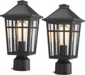 darkaway outdoor post lights lamp post light fixture, main product view