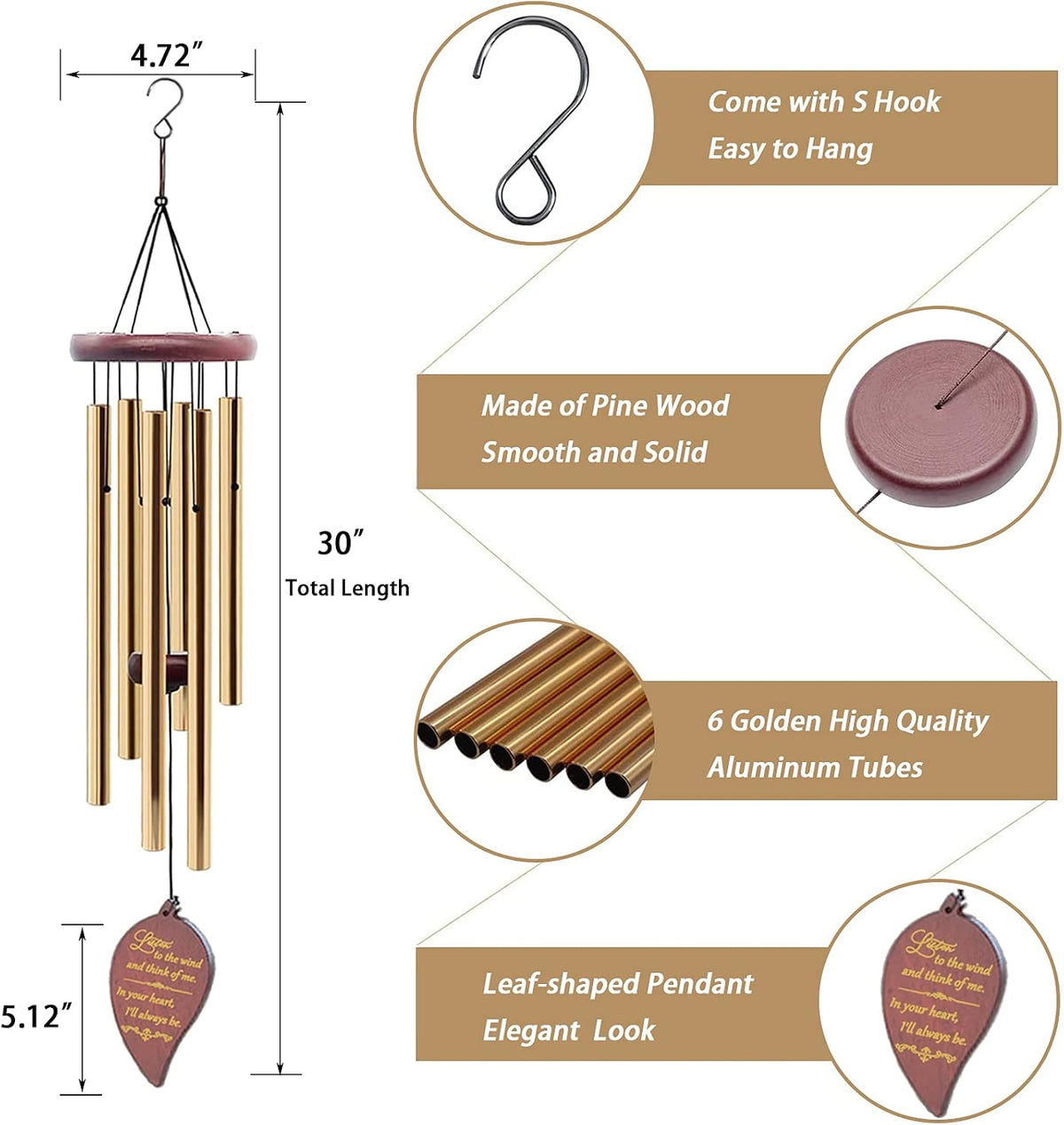 sympathy gifts for loss of loved one, wooden showing dimensions