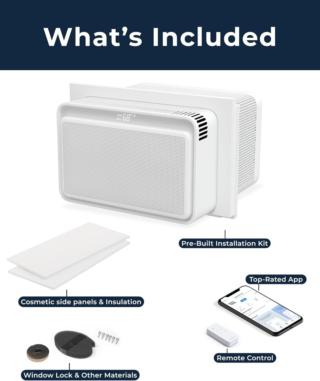 windmill 10,000 btu quiet window air conditioner, cools on a desk or shelf