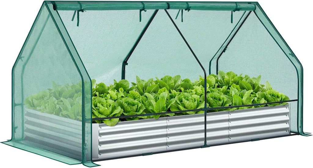 ohuhu 8x4x1 ft raised garden bed outdoor with, main product view