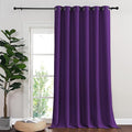 NICETOWN Royal Purple Blackout Curtains for Bedroom 95 Inch Length - Thermal Insulated Room Darkening Privacy Grommet Window Drapes for Boys Room, Set of 1 Panel, 80 x 95 Inch