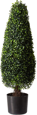 nearly natural 3 ft artificial boxwood tower topiary, main product view