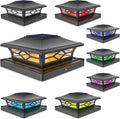 volisun solar fence post cap light rgb color, main product view