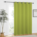 NICETOWN Fresh Green Blackout Curtains 84 inch Length, Grommet Top Room Darkening Drapes for Bedroom Living Room, Light Blocking Window Covering for Privacy (W66 x L84 Inch, 1 Panel)