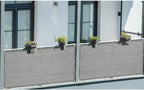 LOVE STORY Balcony Privacy Screen, 3'x10' Deck Shield Screen Fence Cover,UV Protection and Weather-Resistant, 3 FT Height for Deck, Patio, Backyard, Outdoor Pool, Porch, Railing, Beige-Grey