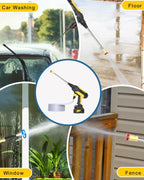 cordless pressurewasher - max 1480 psi battery powered, package contents