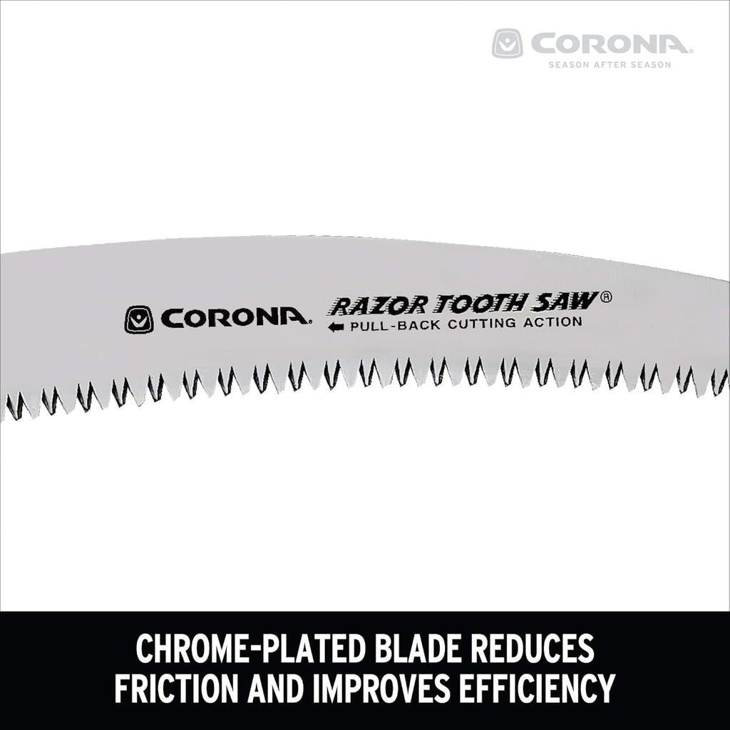 Corona Tools 13-Inch RazorTOOTH Pruning Saw | Tree Saw Designed for Single-Hand Use | Curved Blade Hand Saw | Cuts Branches up to 7" in Diameter | RS 7120