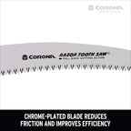 Corona Tools 13-Inch RazorTOOTH Pruning Saw | Tree Saw Designed for Single-Hand Use | Curved Blade Hand Saw | Cuts Branches up to 7" in Diameter | RS 7120