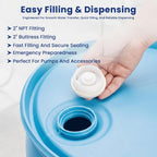 55-Gallon Water Storage Barrel, BPA Free, Emergency Water Supply - Eco Friendly - Made in USA (Blue)