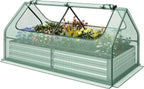 giantex galvanized steel raised garden bed with mini, main product view