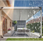 clear vinyl outdoor curtains for patio waterproof gazebo, main product view