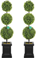 3.5ft boxwood outdoor topiary set of 2 with, main product view